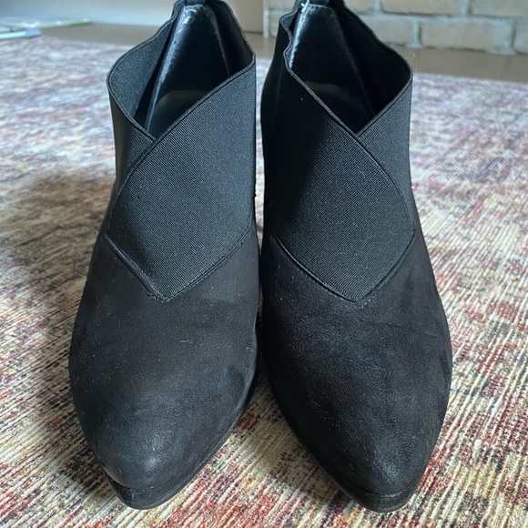 Black Suede Stuart Weitzman Booties - Picture 2 of 7